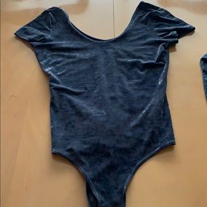 Velvet body suit